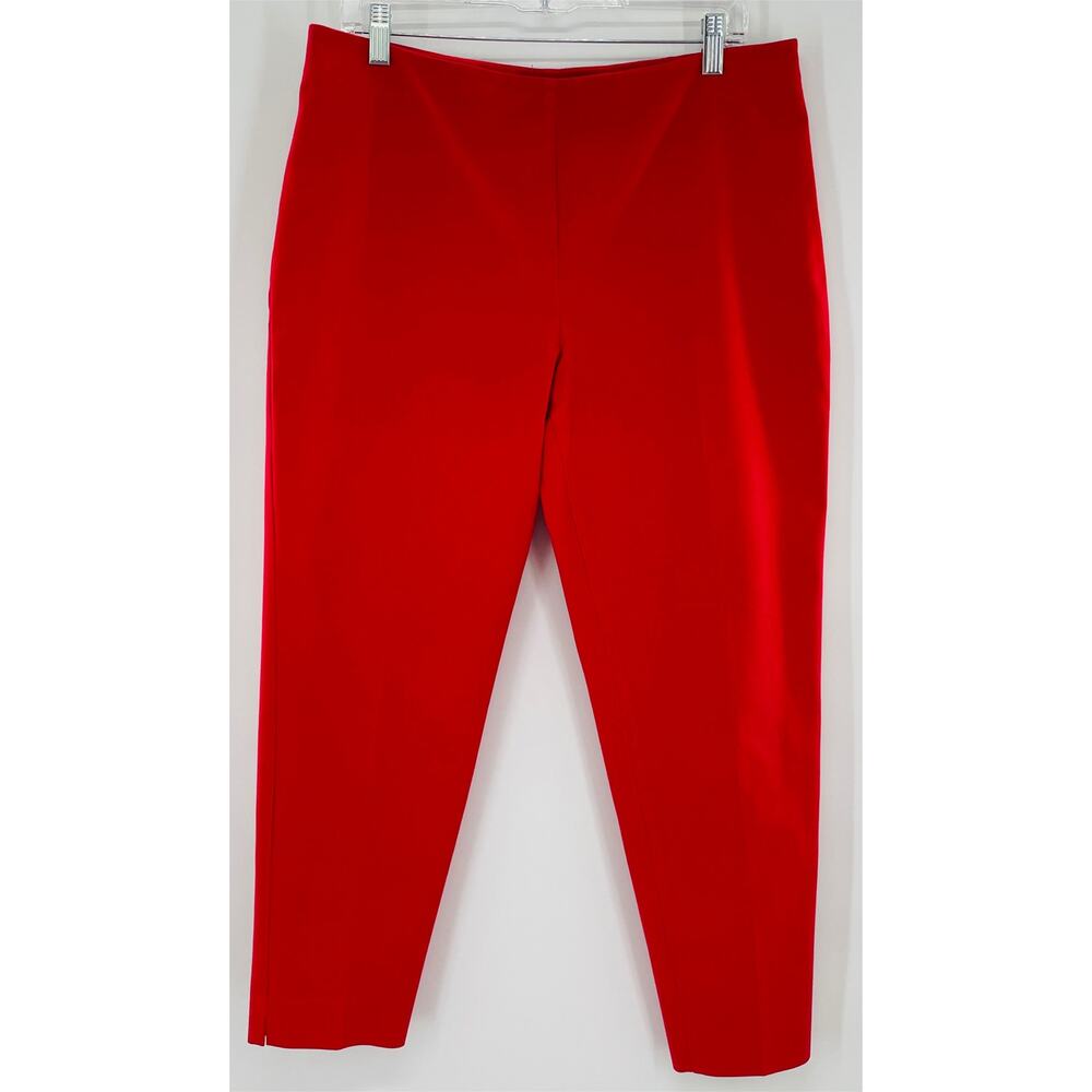 Estelle and Finn Red Stretch Tapered Leg Pants Slacks Leggings 10 - Picture 6 of 12